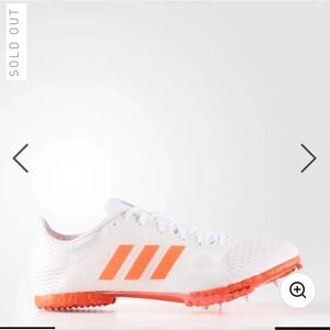 NWOT Adidas Adizero MD Orange/White  (5)